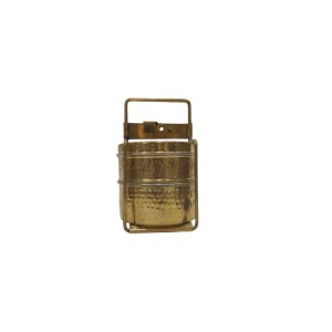 Pure brass two portion lunch box