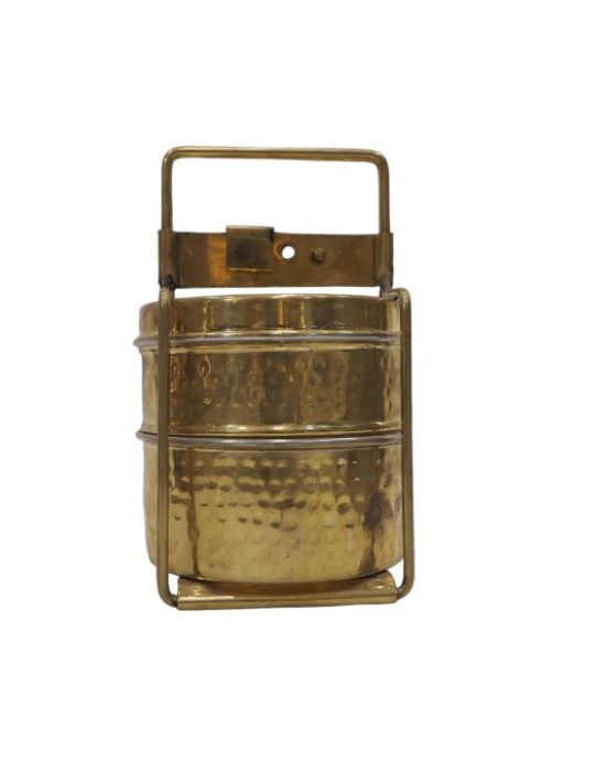 Pure brass two portion lunch box