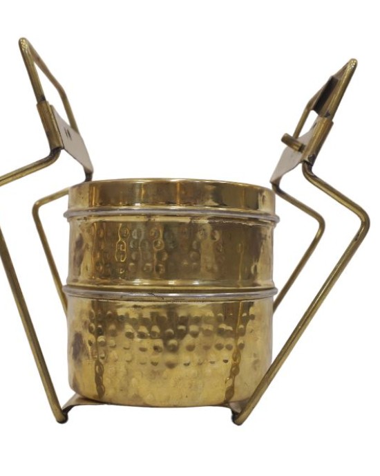 Pure brass two portion lunch box