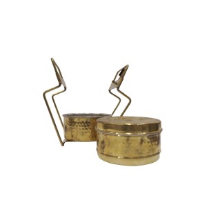 Pure brass two portion lunch box