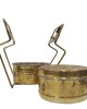 Pure brass two portion lunch box