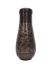Pure Copper Bedside Water Bottle with Middle Carving and Inbuilt Glass