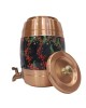Pure copper dispenser with middle meena work with tap (12L-1200 ML)