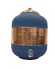 Pure copper half hammered with silk finish water pot matka dispenser with tap (12L)