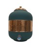 Pure copper half hammered with silk finish water pot matka dispenser with tap (12L)