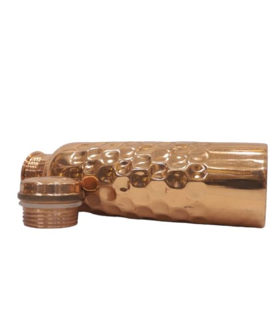 Pure copper hammered shape bottle (500 ML)