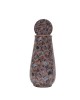Pure copper meena work bed side bottle with inbuilt glass (1.25L)