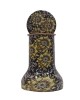 Pure copper meena work bed side bottle with inbuilt glass (1L)