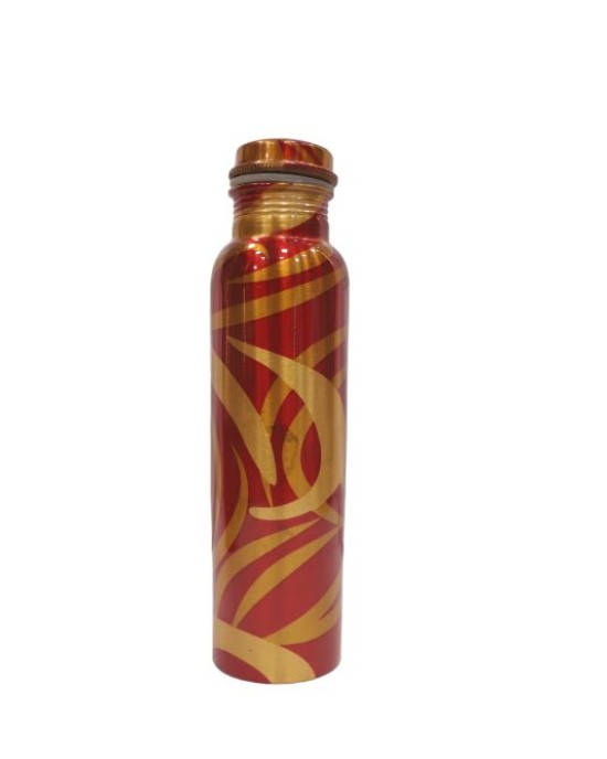 Pure copper meena work bottle with fire editon (1L)