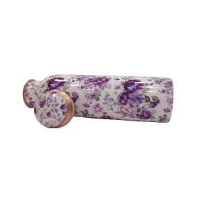 Pure copper meena work bottle with Jasmine print (1L)