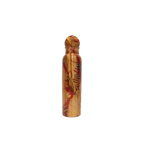 Pure copper meena work bottle with leaf edition (1L)