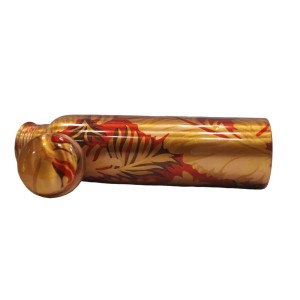 Pure copper meena work bottle with leaf edition (1L)