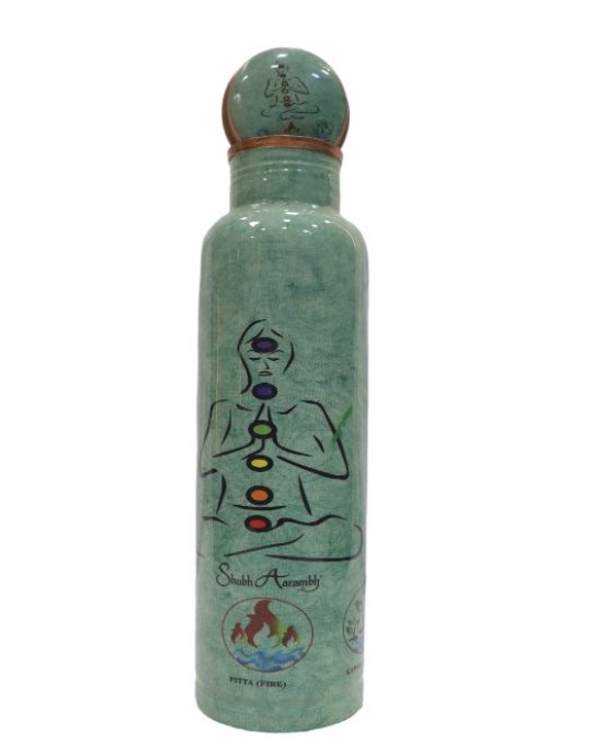 Pure copper meena work bottle with Yogi edition (1L)