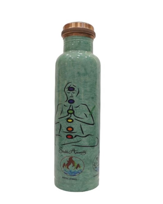 Pure copper meena work bottle with Yogi edition (1L)