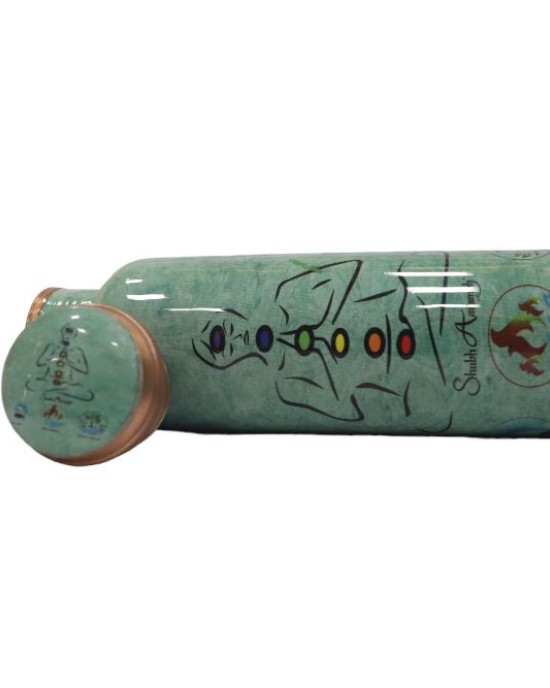 Pure copper meena work bottle with Yogi edition (1L)