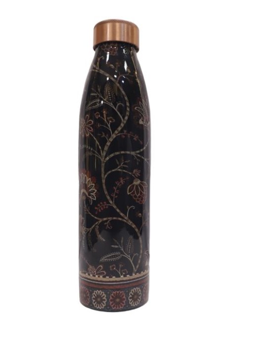 Pure copper meena work flora editon bottle (1L)