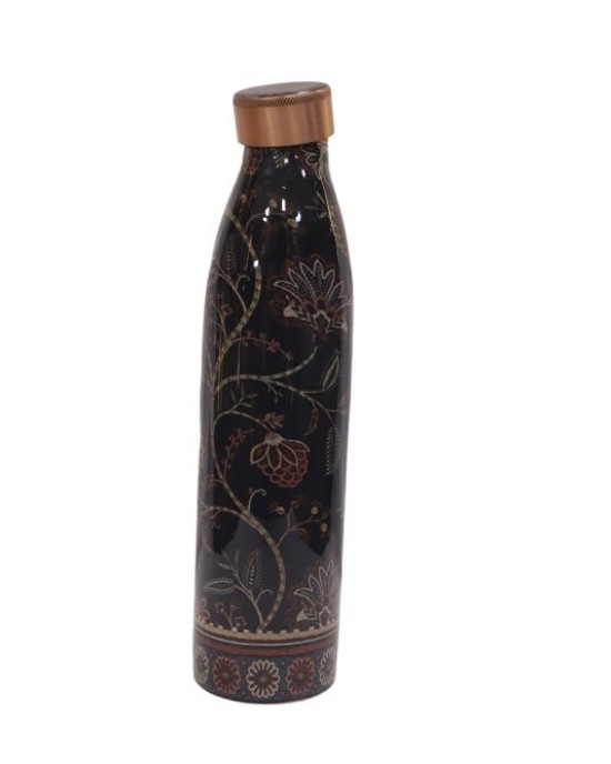 Pure copper meena work flora editon bottle (1L)