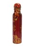 Pure copper meena work water bottle with flame editon (1L)