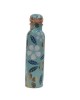 Pure Copper Meena work watter bottle with flora finish 1L 