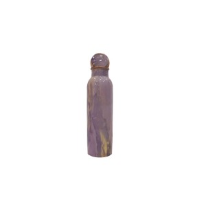 Pure copper meena work water bottle with purple edition (1L)