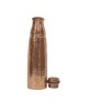Pure copper narrow vessel with hammerd finish bottle (1L)