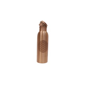 Pure copper plain water bottle with design (1L)