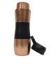 Pure Copper Water Hammered Shape Sipper with Middle Silk Finish