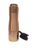 Pure Copper Water Sipper with Top and Bottom Hammered Finish