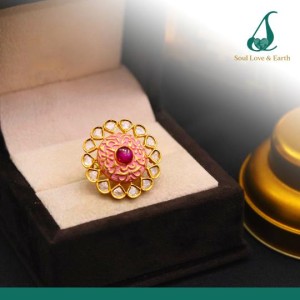 Kundan and Coloured Stone High Quality Brass & Copper