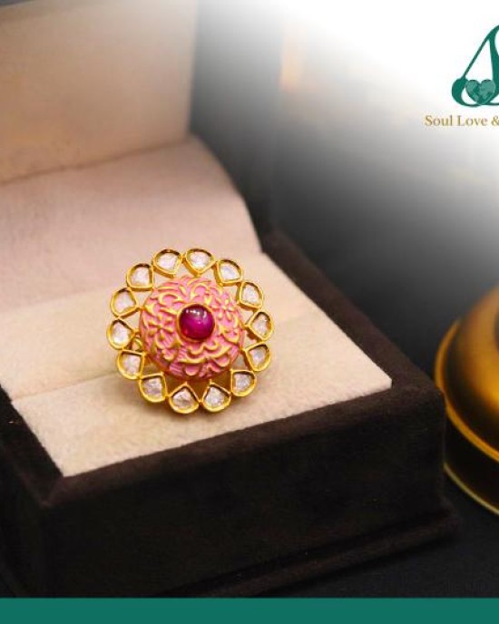 Kundan and Coloured Stone High Quality Brass & Copper