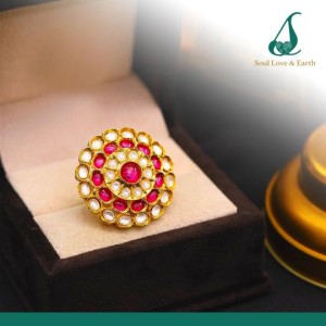 Kundan, Coloured Stones and Zircons in High Quality Brass & Copper