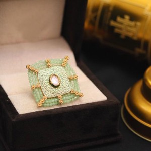 Kundan Ring in High Quality Brass and Copper