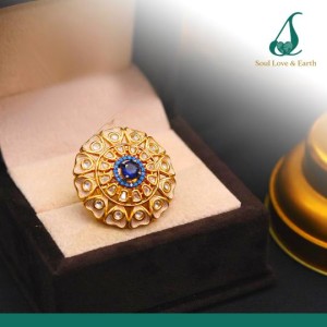 Kundan in High Quality Brass & Copper - Ring