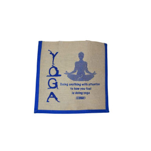 Small Size Printed Jute Bag (Yoga Edition)