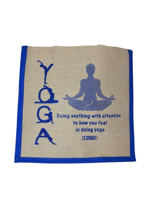 Small Size Printed Jute Bag (Yoga Edition)