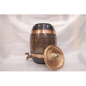 Luxury Engraved Copper Water Dispenser with Tap (10L)