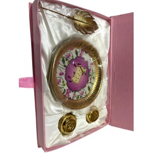 Elegant Pink Tilak & Pooja Set