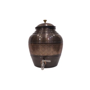 Water Dispenser featuring Nakash Design and Chocolate Accents