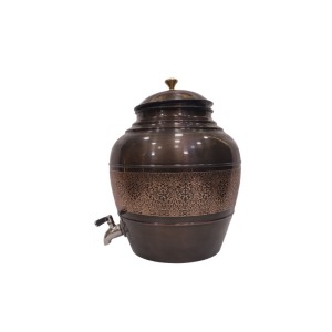Water Dispenser featuring Nakash Design and Chocolate Accents