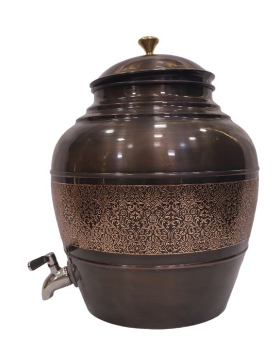 Water Dispenser featuring Nakash Design and Chocolate Accents